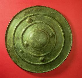 Wittenham Shield, from Long Wittenham, Oxfordshire, Late Bronze Age, c.1200 BC (bronze)