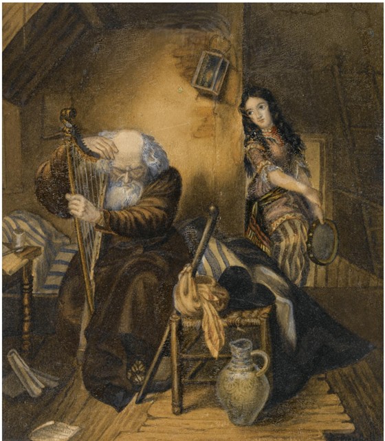 Illustration zum Roman "Wilhelm Meisters Lehrjahre" von Johann Wolfgang von Goethe von Brüllow