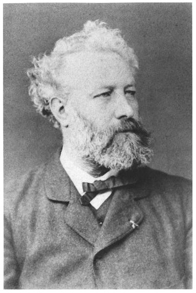 Portrait of Jules Verne (1828-1905) late 19th century (b/w photo)  von French Photographer