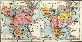 Balkan vor u. nach 1878