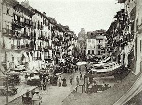Barcelona street scene c.1880