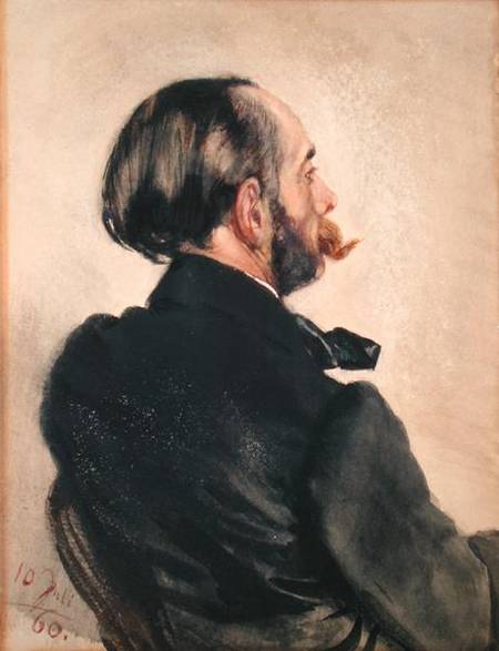 Richard, the Brother of the Artist von Adolph Friedrich Erdmann von Menzel