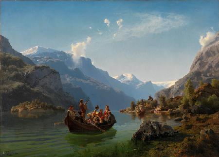 Brautfahrt auf dem Hardanger-Fjord 1848