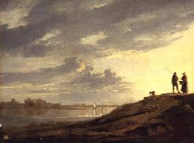 Sunset over a River 1650s