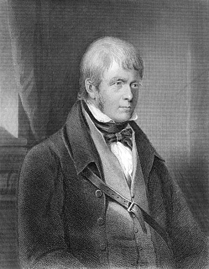 Portrait of Walter Scott von (after) Gilbert Stuart Newton