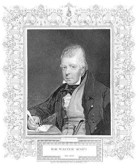 Portrait of Walter Scott von (after) Henry Thomas Ryall