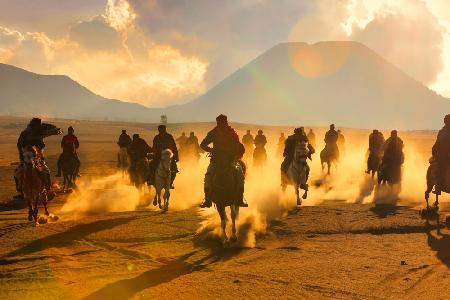 Reiter in Bromo