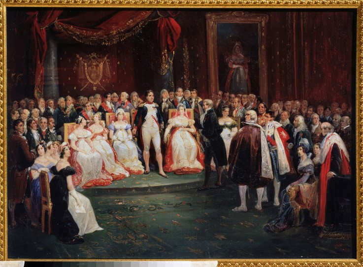 Ein Empfang beim Kaiser Napoleon Bonaparte von Albrecht Adam