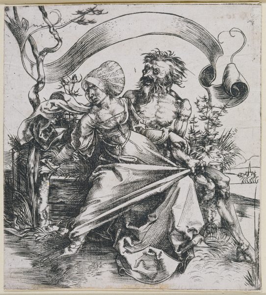 Junge Frau, vom Tode bedroht (Der Gewalttätige) von Albrecht Dürer