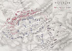 Battle of Waterloo, 18th June 1815, Sheet 2nd, Crisis of the Battle (engraving) (see also 101886) 1833