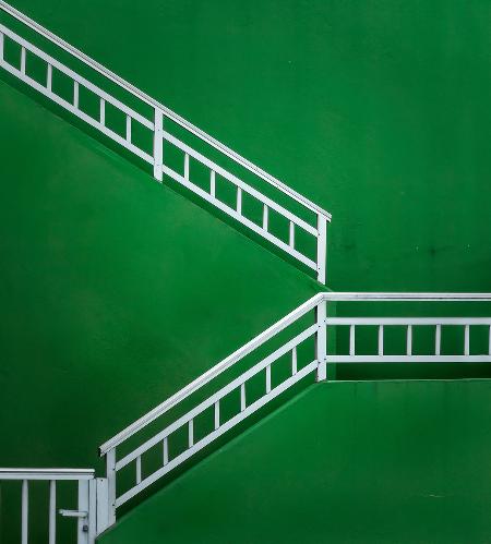 Grüne Treppe