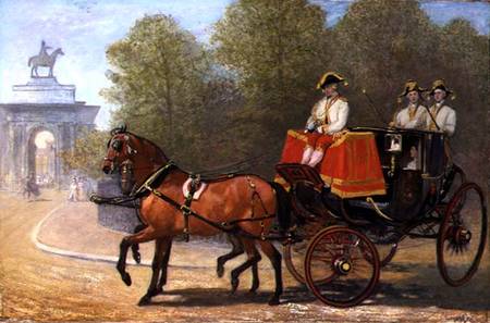 Returning from Her Majesty's Drawing Room, Hyde Park Corner von Alfred Corbould
