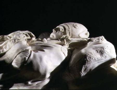 Tomb of Cardinal Tavera (detail of the head) von Alonso Berruguete