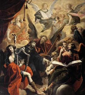 St. Nicholas of Tolentino with a Concert of Angels 1650