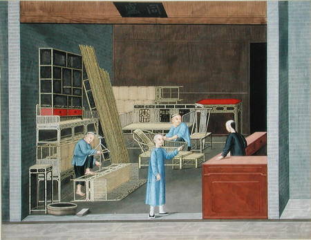 Bamboo Furniture Shop (gouache and w/c on paper) von American School