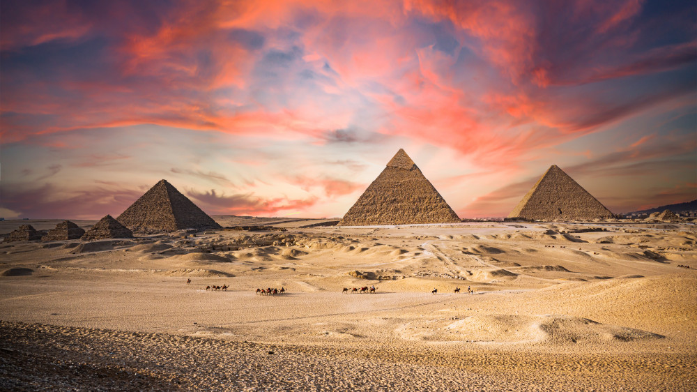 Die 9 Pyramiden von Gizeh von Amro