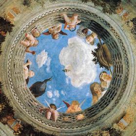 Camera degli Sposi - Ceiling Fresko, Palazzo Ducale, Mantua, Italy (Detail) 1465
