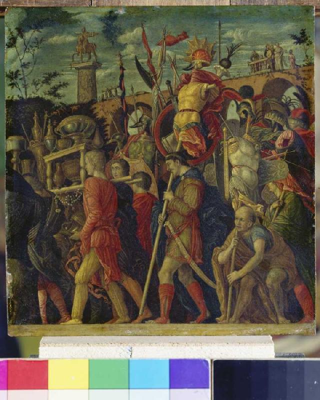 Triumphzug Caesars. (Kopie nach Gioc. Dondi) Bild VI. von Andrea Mantegna