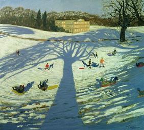 Calke Abbey House, Winter, 2002 (oil on canvas) 