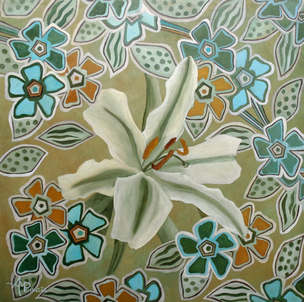 Blumen-Tessellation von Angeles M. Pomata