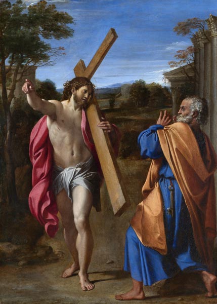 Christus erscheint dem Heiligen Petrus (Domine, Quo Vadis?) von Annibale Carracci