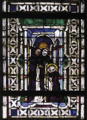 Assisi, Glasfenster, Antonius nimmt... 1315