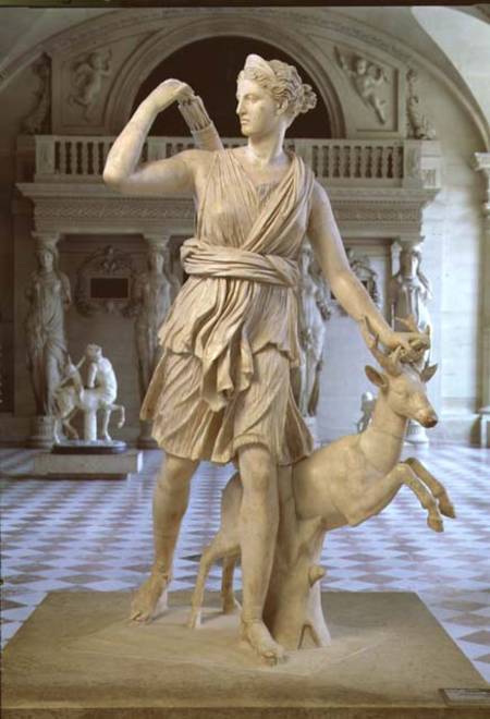 Artemis the Huntressknown as the 'Diana of Versailles' von Anonymous