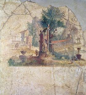 Sacro-idyllic Landscapefrom the Villa of Agrippa at Boscoreale century AD