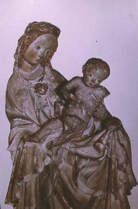 Madonna and Child, known as the Krumauer Madonna, Austrian,possibly made in Prague c.1390-140