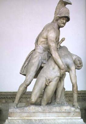 Menelaus supporting the body of PatroclusRoman copy of a Greek original 150-125 BC