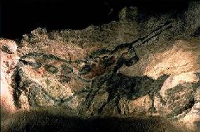 Rock painting of a horned animal c.17000 BC