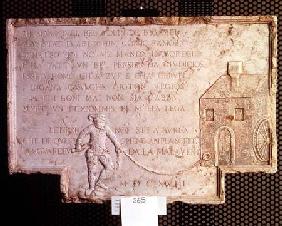 Stone from the house of Tristano Martinelli 1618