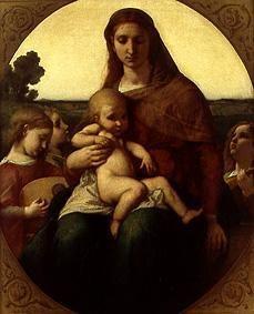 Maria mit dem Kind zwischen musizierenden Engeln 1860