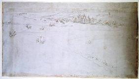 Greenwich, from 'The Panorama of London' c.1544  an