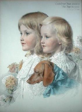 Portrait of Conrad and Violet Flower 1885  on