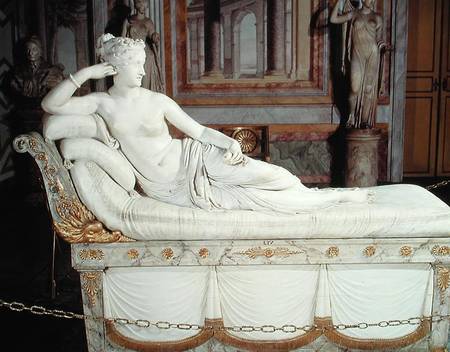 Paulina Bonaparte (1780-1825) as Venus Triumphant von Antonio Canova