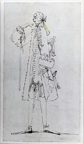 Carlo Maria Broschi, ''Il Farinelli'' (ink on paper)