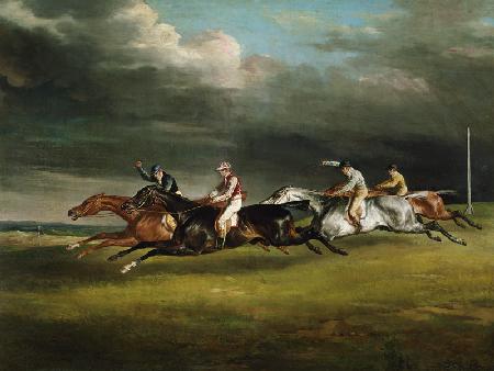 Course de chevaux (Le derby de 1821 à Epsom 1821