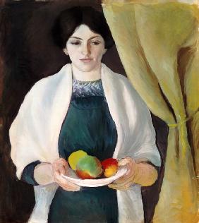 Portrait mit Äpfeln 1909