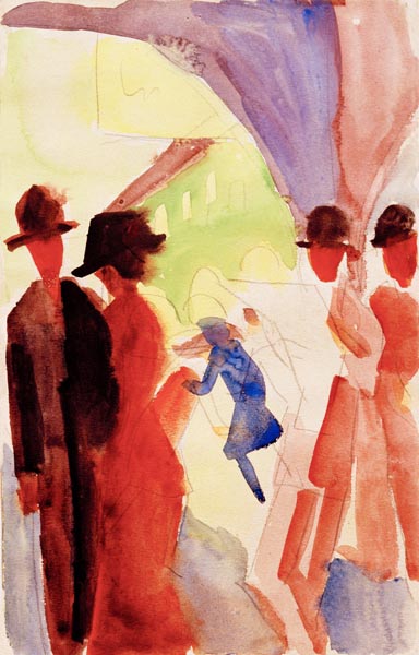 Unter den Lauben in Thun von August Macke