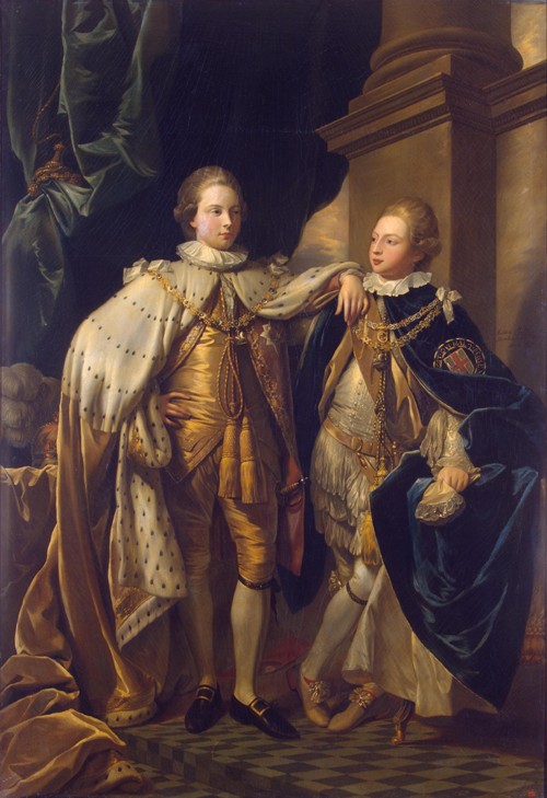 Porträt von Georg, Prince of Wales und Prinz Friedrich August, Herzog von York und Albany von Benjamin West
