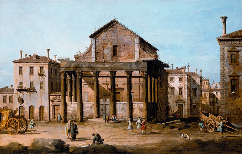 Rom: Das Forum mit dem Tempel des Antoninus und der Faustina. von Bernardo Bellotto