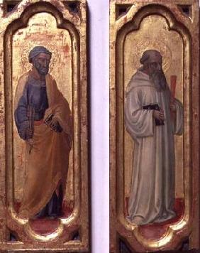 St. Peter and St. Benedict (tempera on panel) 1802