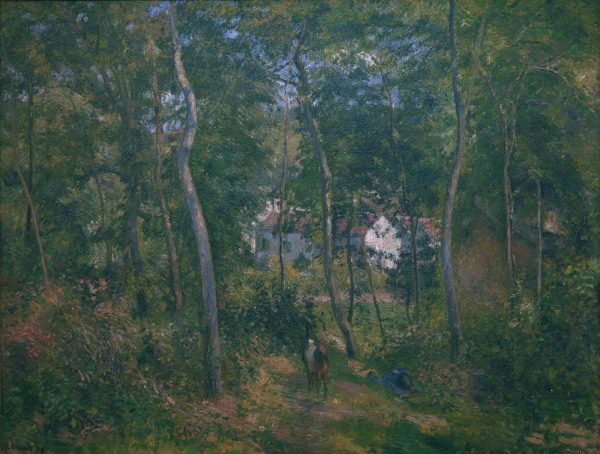 C.Pissarro, Der Wald von L Hermitage von Camille Pissarro