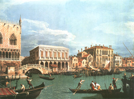 Riva degli Schiavoni von Giovanni Antonio Canal (Canaletto)