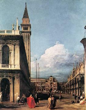 Die Piazzetta gegen den Torre dell`Orologio 1730