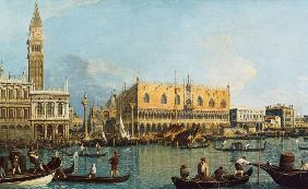 Der Dogenpalast mit der Piazzetta 1735