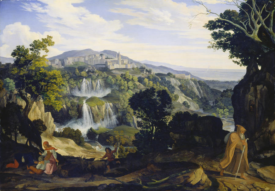 Die Wasserfälle von Tivoli von Carl Philipp Fohr