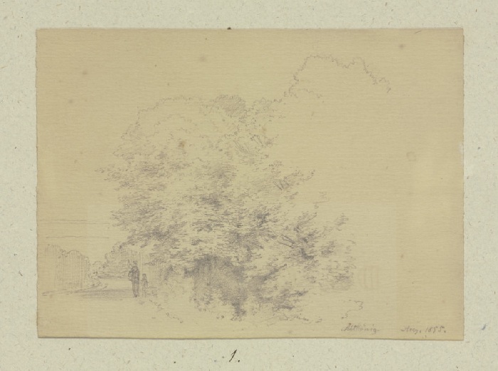 Bäume an einem Weg am Altkönig von Carl Theodor Reiffenstein