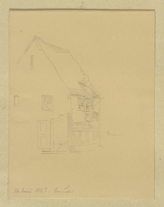 Verfallenes Haus in Braunfels von Carl Theodor Reiffenstein
